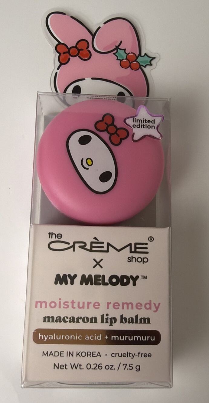 The Creme Shop My Melody Moisture Remedy Macaron Lip Balm (Strawberrry/Coconut)